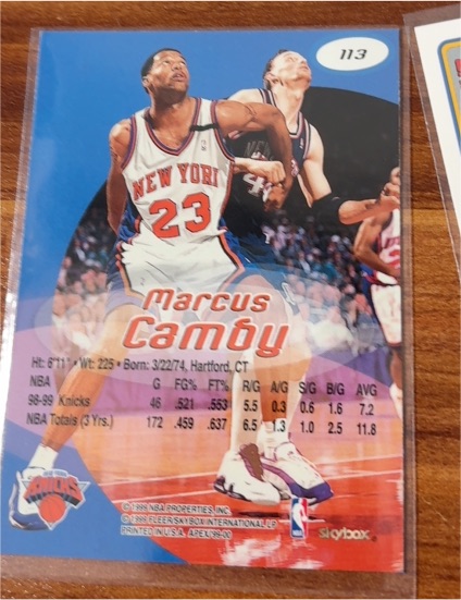 1998 Skybox #113 Marcus Camby — front