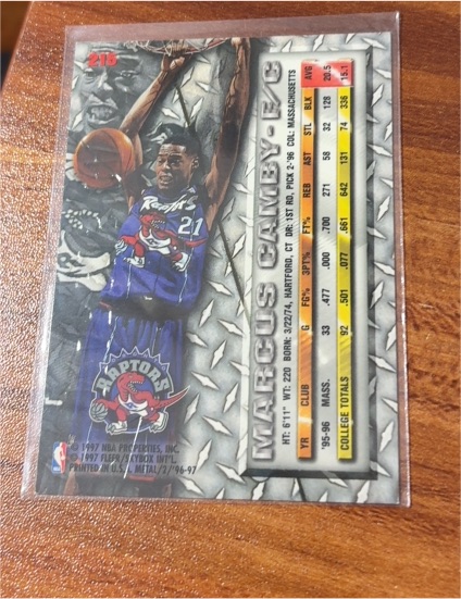 1996-97 Fleer Metal #215 Marcus Camby — front