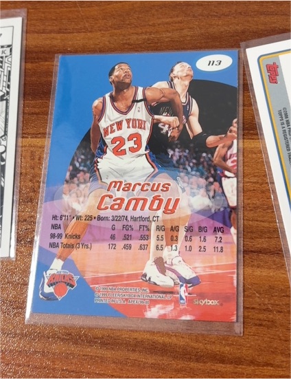 1999-00 Skybox NBA Hoops #113 Marcus Camby — front