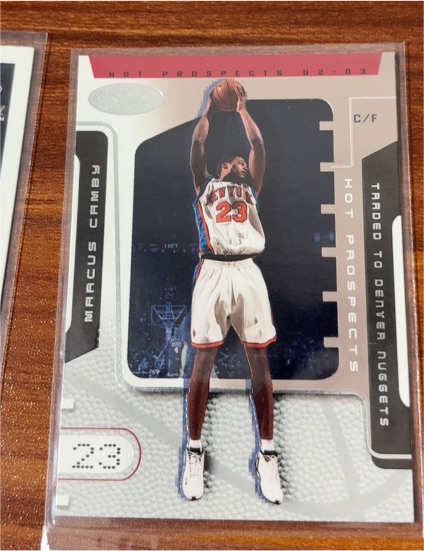 2002-03 Hoops Hot Prospects #56 Marcus Camby — front