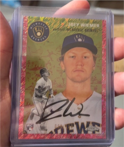 2023 Topps Chrome Platinum Anniversary #6 Joey Wiemer — front