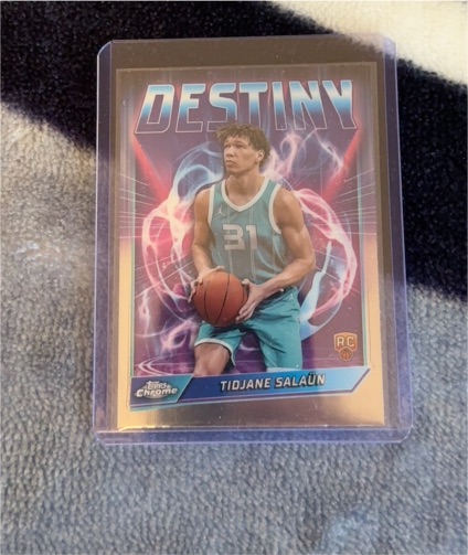 2024-25 Topps Chrome Destiny #D-5 Tidjane Salaun — front