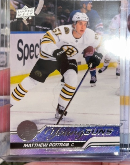 2023-24 Upper Deck #478 Matthew Poitras Young Guns — front