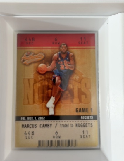 2002-03 Fleer Authentix #448 Marcus Camby — front