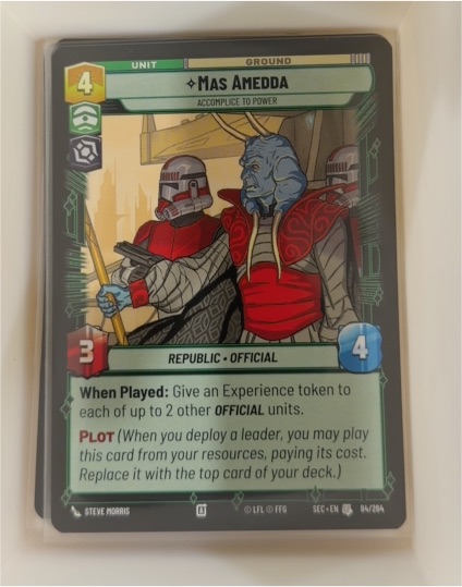 2024 Star Wars Unlimited Secrets of Power #84 Mas Amedda — front