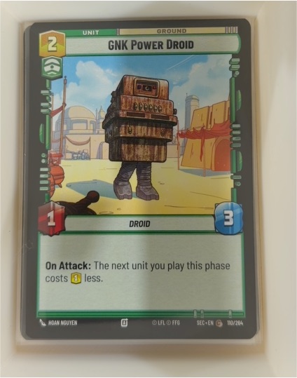2023 Star Wars Unlimited Secrets of Power #110 GNK Power Droid — front