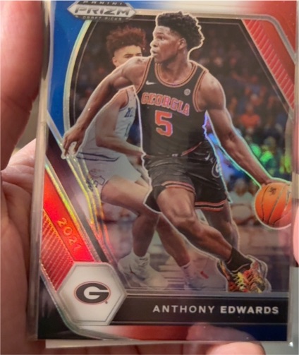 2021 Panini Prizm Draft Picks #65 Anthony Edwards — front