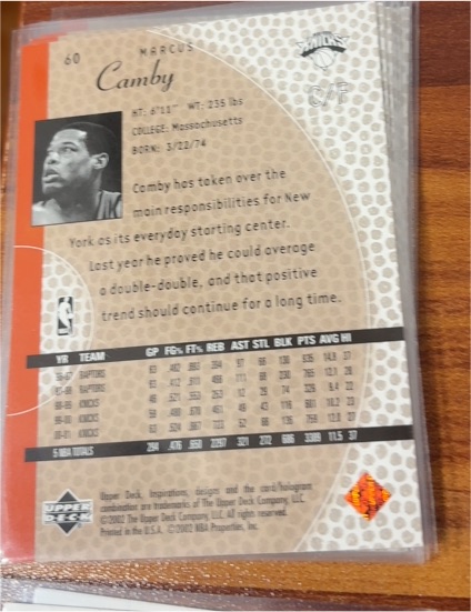 1996-97 Upper Deck #118 Marcus Camby — front