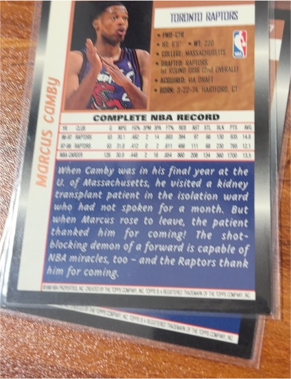 1996-97 NBA Hoops #282 Marcus Camby — front