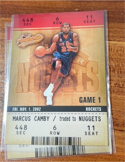 2002-03 Fleer Authentix #62 Marcus Camby — front