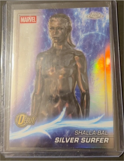 2025 Topps Chrome Marvel Studios #198 Shalla-Bal Silver Surfer Debut — front