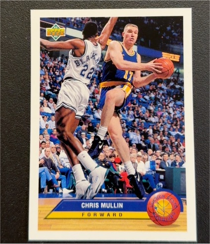 1992-93 Upper Deck McDonald's #P14 Chris Mullin Golden State Warriors — front