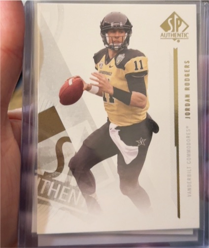 2013 Upper Deck SP Authentic #6 Jordan Rodgers — front