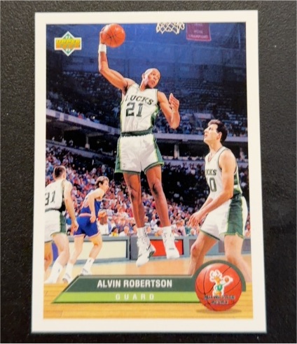 1992-93 Upper Deck McDonald's #P25 Alvin Robertson — front