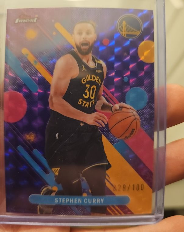 2025 Topps Finest #74 Stephen Curry — front
