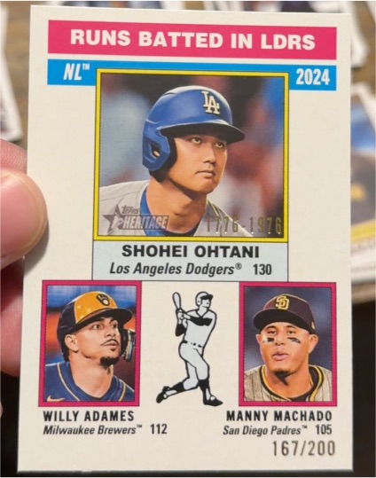 2024 Topps Heritage #130 Shohei Ohtani — front