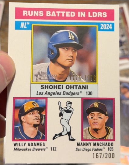 2025 Topps Heritage #195 Shohei Ohtani — front