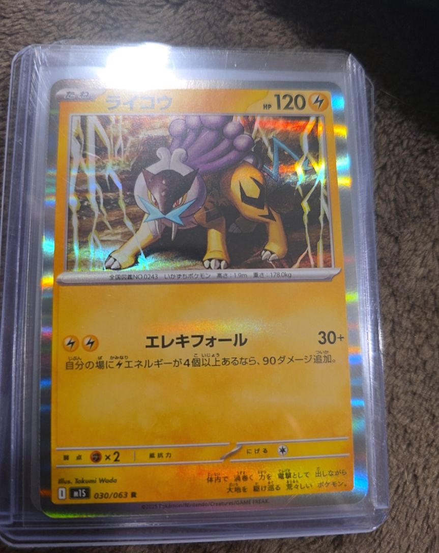 2025 Pokémon Mega Symphonia #030 Raikou — front