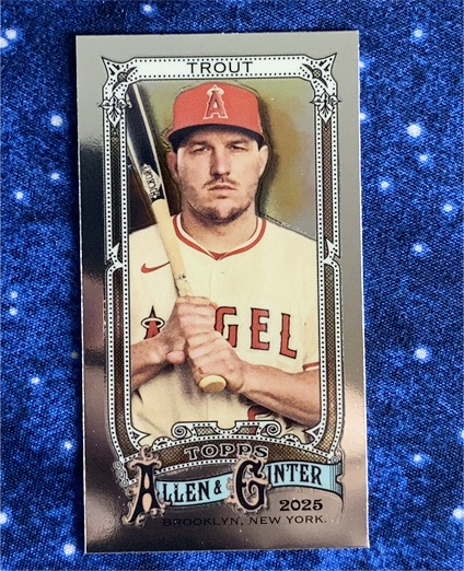 2025 Topps Allen & Ginter Chrome Mini #100 Mike Trout — front