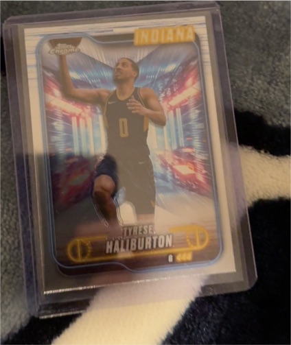 2025 Topps Chrome #100 Tyrese Haliburton — front
