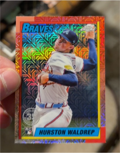 2025 Topps Series 1 Silver Pack Mojo Refractor #T90C-3 Hurston Waldrep — front