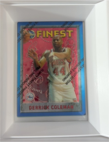 1995-96 Topps Finest #240 Derrick Coleman — front