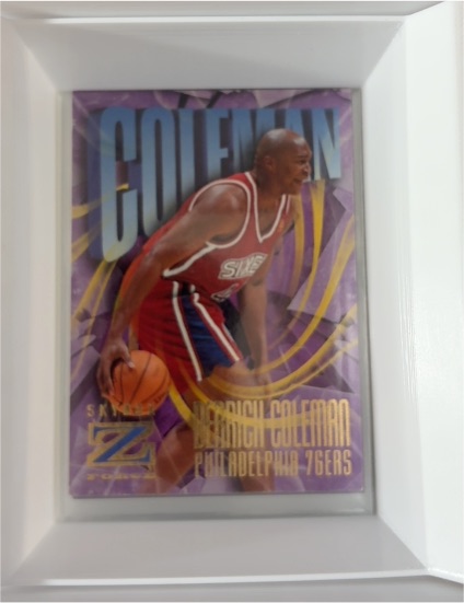 1996-97 SkyBox Z-Force #124 Derrick Coleman — front
