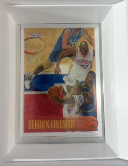 1996-97 Topps Chrome #167 Derrick Coleman — front