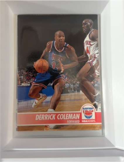 1994-95 NBA Hoops #133 Derrick Coleman — front
