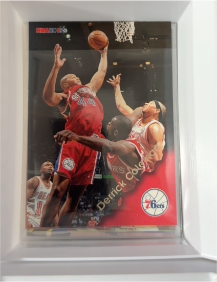 1996-97 Hoops #115 Derrick Coleman Philadelphia 76ers — front