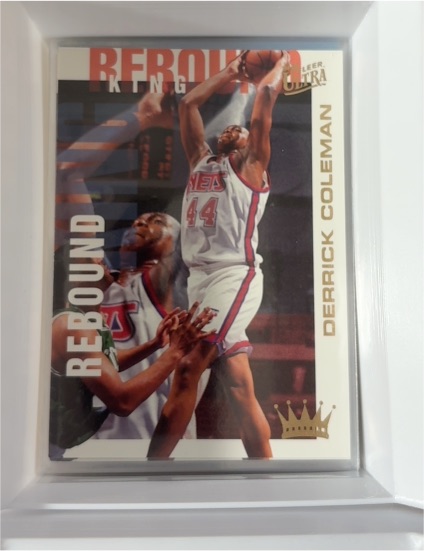 1994-95 Fleer Ultra Rebound King #1 Derrick Coleman — front