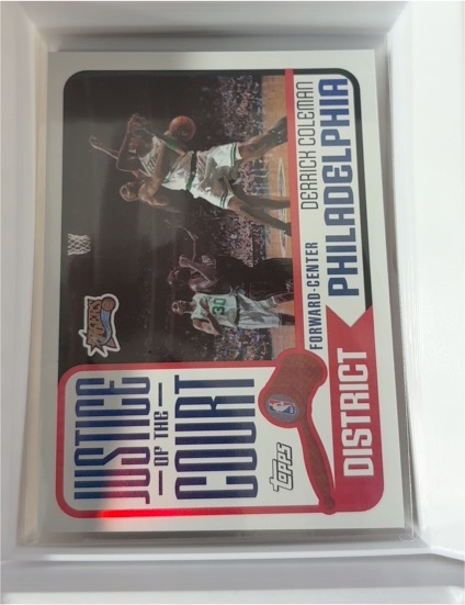 2003-04 Topps Justice of the Court #JC-18 Derrick Coleman — front