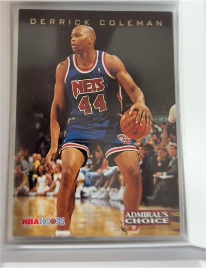 1993-94 NBA Hoops Admiral's Choice #AC2 Derrick Coleman — front