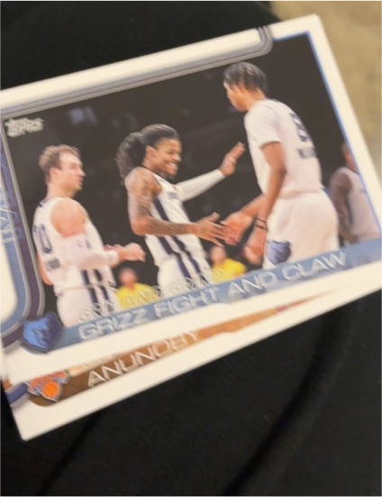 2025-26 Topps #298 Grizz Fight And Claw Memphis Grizzlies — front