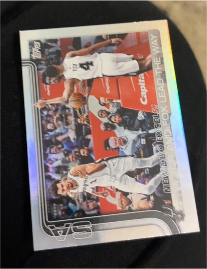 2025-26 Topps #300 Victor And Fox Lead The Way New Duo Excels! San Antonio Spurs — front