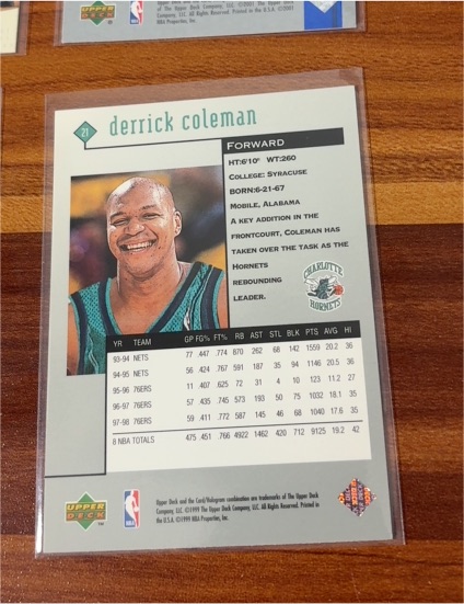 1991-92 Upper Deck #35 Derrick Coleman — front
