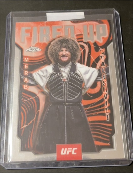 2025 Topps Chrome UFC #FUP-12 Merab Dvalishvili Fired Up — front