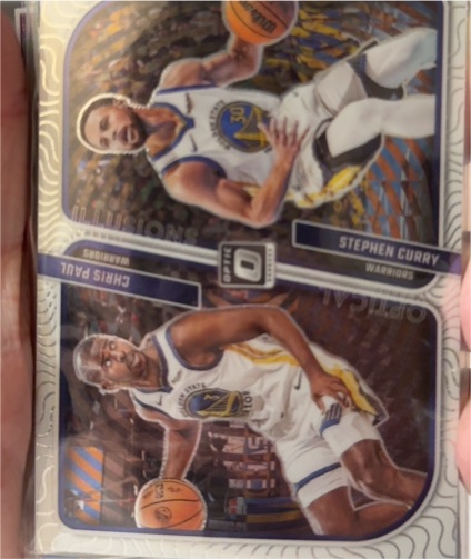 2023-24 Donruss Optic #5 Chris Paul / Stephen Curry Optical Illusions — front