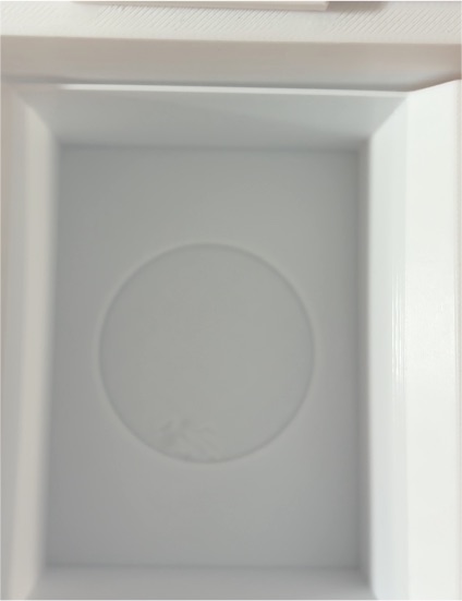 White Plastic Tray Multi-Purpose Stackable Tray Jewelry Rings Chains Bracelets — front