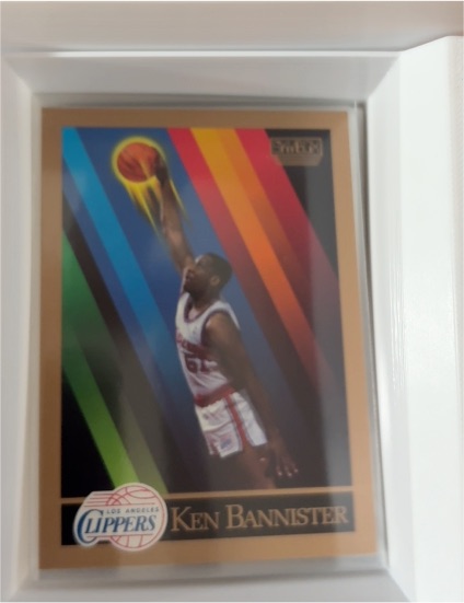 1990-91 SkyBox #390 Ken Bannister — front