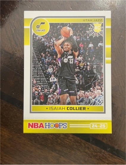 2024-25 Panini NBA Hoops Haunted Hoops #254 Isaiah Collier — front
