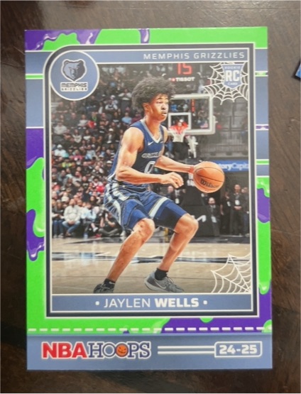 2024-25 Panini Haunted Hoops Slime #272 Jaylen Wells — front