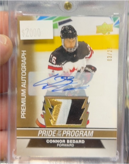 2023 Upper Deck Team Canada Juniors Pride of the Program #65 Connor Bedard — front