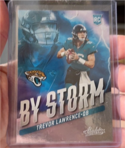 2021 Panini Absolute By Storm #BST-1 Trevor Lawrence — front