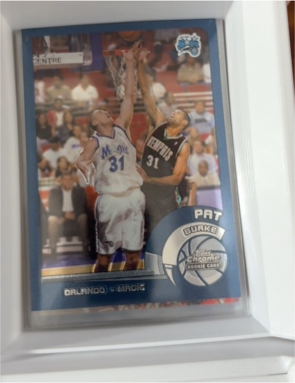 2002-03 Topps Chrome #130 Pat Burke Rookie Card — front