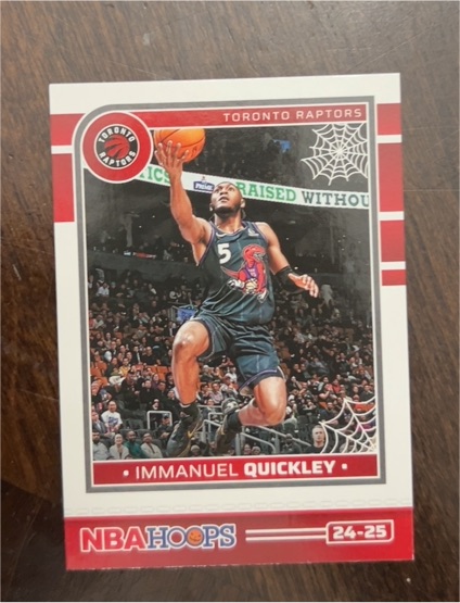 2024-25 Panini NBA Hoops Haunted Hoops #24-25 Immanuel Quickley — front