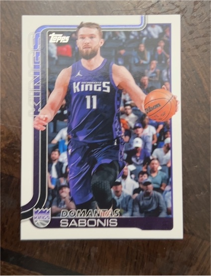 2025-26 Topps #167 Domantas Sabonis Sacramento Kings — front