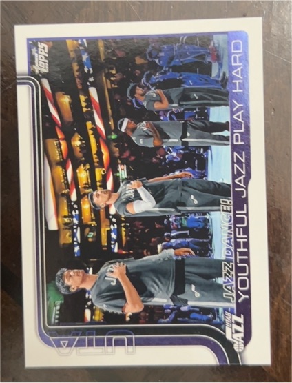 2025-26 Topps Basketball #290 Jazz Dance! Youthful Jazz Play Hard — front