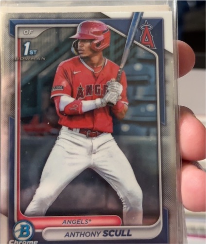 2024 Bowman Chrome Prospects #BCP-107 1st Bowman Anthony Scull — front