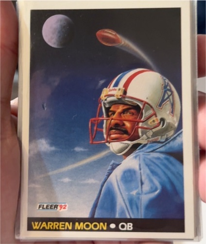 1992 Fleer Pro Vision #474 Warren Moon — front